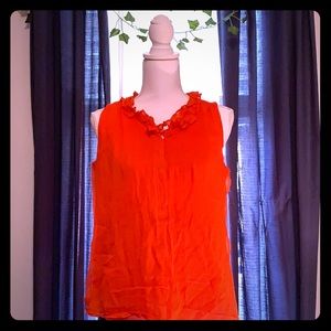 J crew sleeveless blouse
